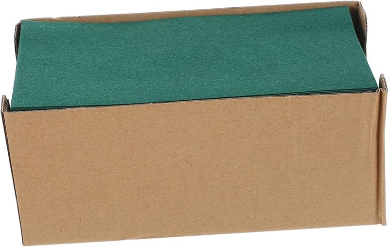 مناديل ورقية زخرفية خضراء يمكن التخلص منها 50 قطعة لحفلات عشاء الشكر والتخرج - Image 1